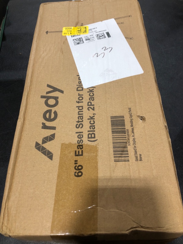 Photo 1 of Easels for Painting Canvas, Aredy 66" Art Easel for Drawing, Portable Painting Easel Stand, Metal Table Top Easel (2 Pack)