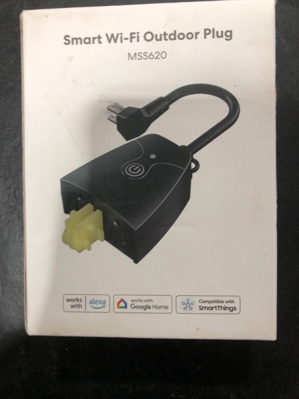 Photo 1 of meross Outdoor Smart Plug, Outdoor Wifi Outlet with 2 Grounded Outlets, Remote Control, Timer, Waterproof, Works with Amazon Alexa, Google Assistant and SmartThings, FCC Certified