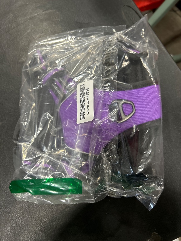 Photo 1 of rabbitgoo Dog Harness for Large Dogs, No Pull Pet Harness with Soft Padded Handle, Adjustable Reflective Vest with 3 Buckles, Easy Walking Harness with 2 Leash Clips, Purple, L