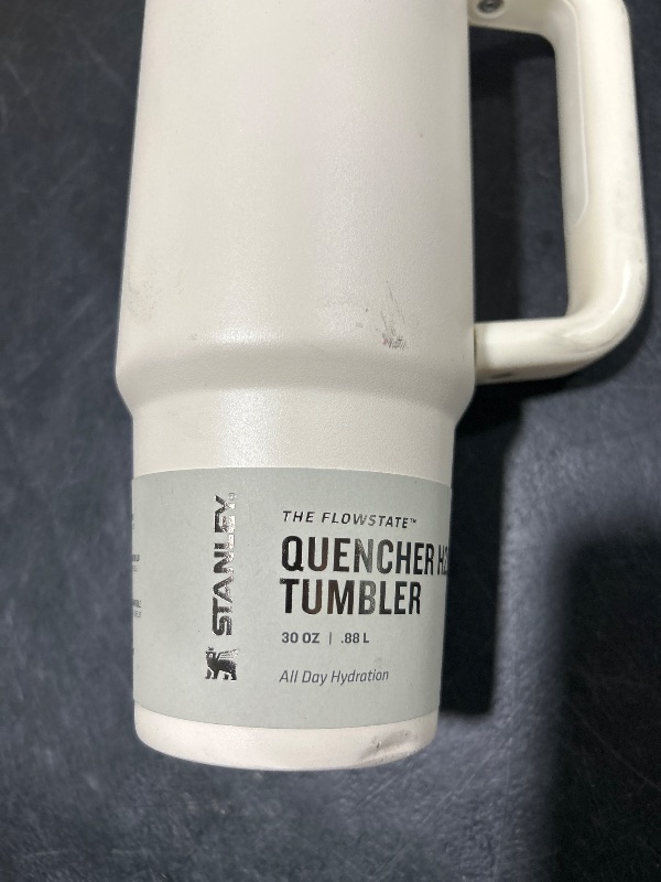 Photo 1 of Stanley Quencher H2.0 Tumbler with Handle and Straw 30 oz | Flowstate 3-Position Lid | Cup Holder Compatible for Travel | Insulated Stainless Steel Cup | BPA-Free | Cream 2.0