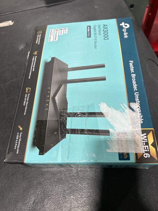 Photo 1 of TP-Link Dual-Band AX3000 Wi-Fi 6 Router Archer AX55 | Wireless Gigabit Internet Router for Home | EasyMesh Compatible | VPN Clients & Server | HomeShield, OFDMA, MU-MIMO | USB 3.0 | Secure by Design