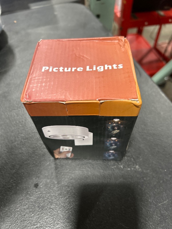 Photo 1 of 3Pcs Battery Operated Picture Light, Magnetic Led Painting Light with Remote Dimmable and Timer, 3 Lighting Modes Art Display Light for Picture Frame Paintings, Wireless Wall Decor Puck Lights, Gold