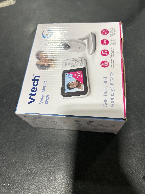 Photo 1 of VTech VM819 Baby Monitor with Camera and Audio, 2.8” Screen Portable Baby Camera, Night Vision, 2-Way Audio, Temperature Sensor and Lullabies, Secure Transmission No WiFi, Ideal for Baby/Elderly/Pet
