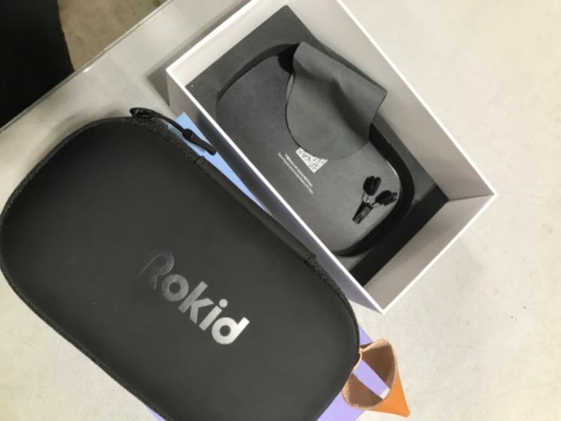 Photo 1 of Rokid AR Joy Pack AR Glasses, Smart Glasses Max with Station, 360" Micro-OLED Display, Google Play, Media Streaming, HDCP Support & Cloud Gaming, Console, Android, Windows Compatible