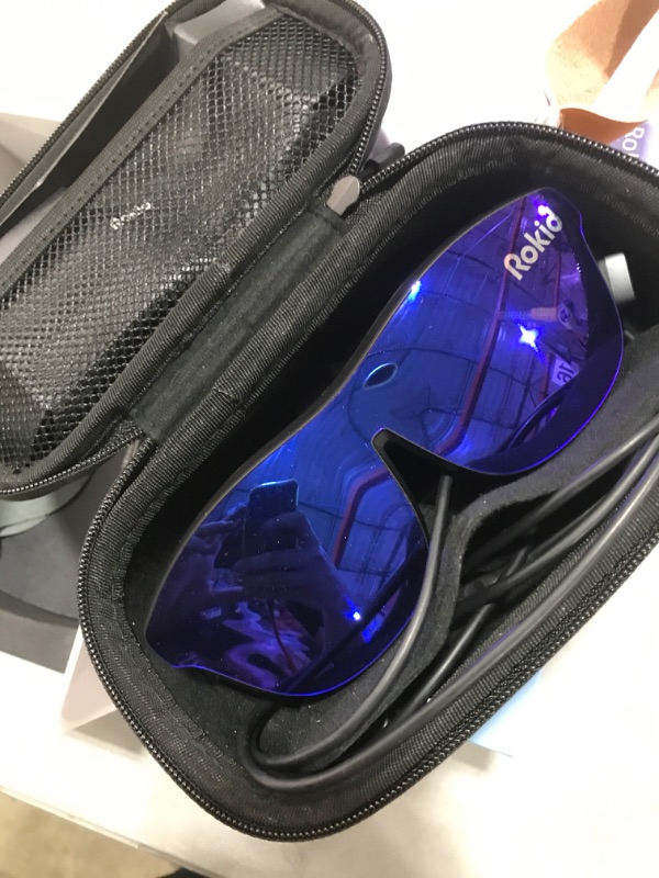 Photo 1 of Rokid AR Joy Pack AR Glasses, Smart Glasses Max with Station, 360" Micro-OLED Display, Google Play, Media Streaming, HDCP Support & Cloud Gaming, Console, Android, Windows Compatible