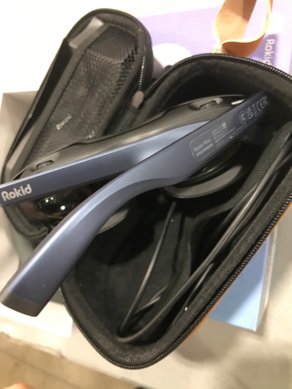 Photo 1 of Rokid AR Joy Pack AR Glasses, Smart Glasses Max with Station, 360" Micro-OLED Display, Google Play, Media Streaming, HDCP Support & Cloud Gaming, Console, Android, Windows Compatible