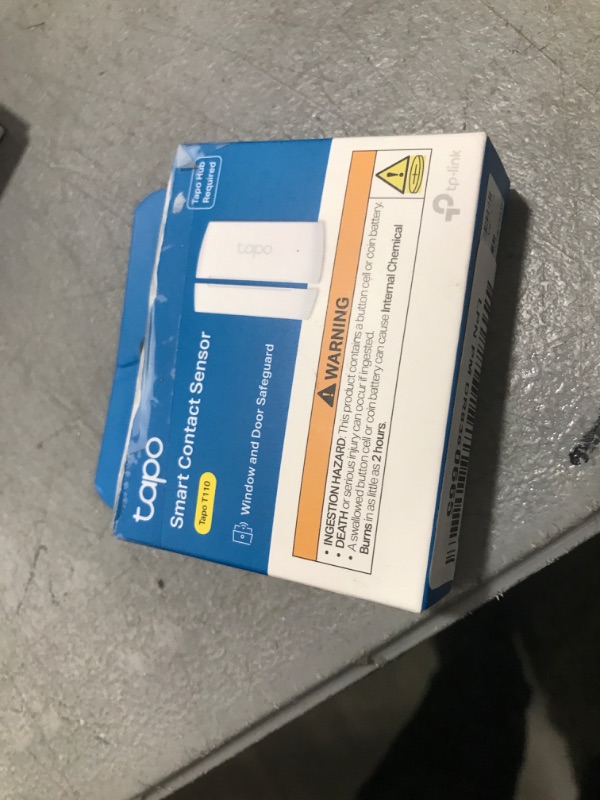 Photo 1 of TP-Link Tapo Door Sensor Mini, REQUIRES Tapo Hub, Long Battery Life w/ Sub-1G Low-Power Wireless protocol, Contact Sensor, 15mm Wide Gap Allowed, Real-Time Notification, Smart Action (Tapo T110)