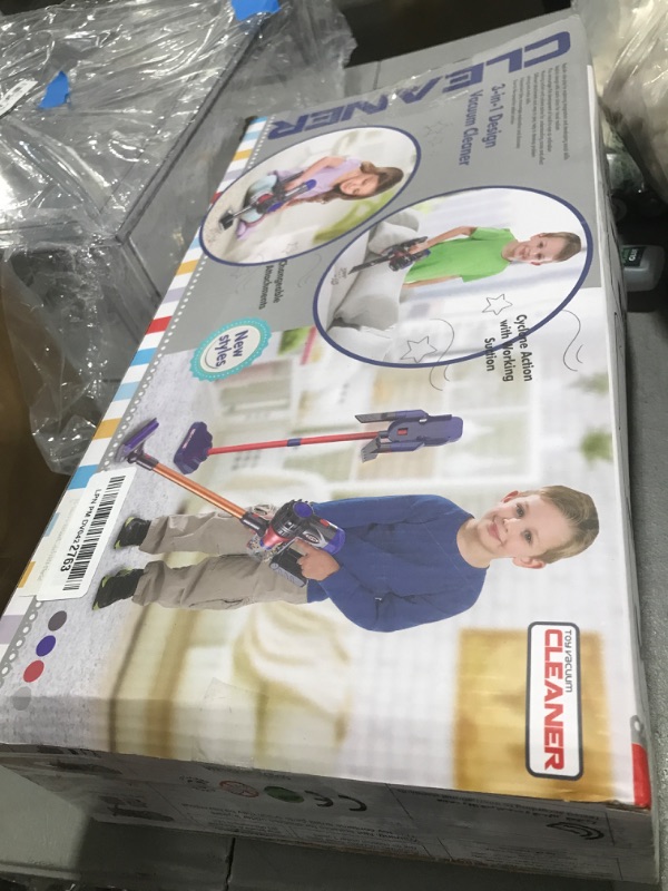 Photo 1 of YinRazer 4-in-1 Kids Vacuum That Really Work, Toddler Pretend Play Cleaning Toy Vacuum Set W/Light & Sound, Interactive Toy Cleaner Birthday Idea for 3+ 4 5 6 7 8 -12 Year