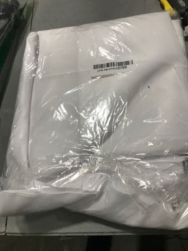 Photo 1 of [2 Pack] White Round Tablecloths 60 Inch [for 20-48'' Tables] 200 GSM Premium Quality Textured Washable Polyester Fabric Table Cloth [60'' is Not Table Size]