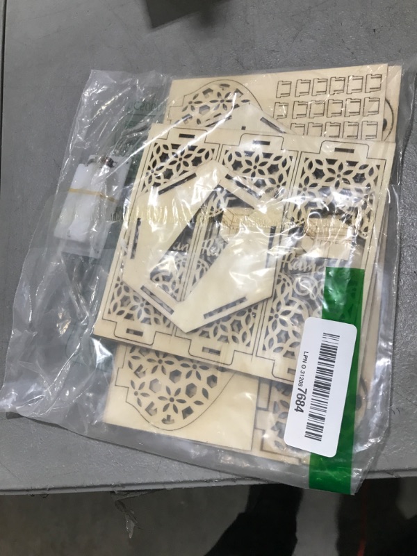 Photo 1 of KYMY Ramadan EID Wooden Crafts Palace Lantern,Antique Decorative Hanging Lantern,Islamic Mualim Lantern Crafts Ornaments for Eid Mubarak Decorations for Eid al-Fitr, al-Adha Decor (Wood-Ramadan)