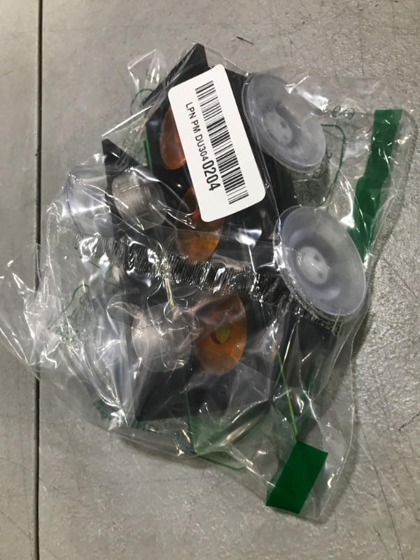 Photo 1 of Coral Frag Holder Acrylic Coral Rack with Powerful Double Suction Cup and Placstic Screws Suitable for Household Fish Tanks (2pcs 3 Plug Hole,Fluorescent Green and Orange)