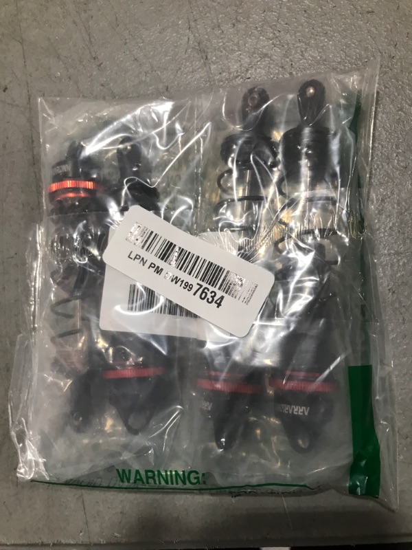 Photo 1 of RC Car Shock Absorbers, 130mm Rear Shocks 110mm Front Shocks Set Adjustable Shocks Compatible with 1/8 Arrma Typhoon 6S Redcat FS/ZD Racing Buggy Truggy Replacement Parts (Black)