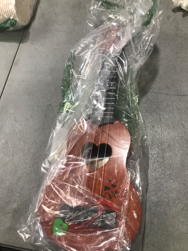 Photo 1 of YEZI Kids Toy Classical Ukulele Guitar Musical Instrument, Brown