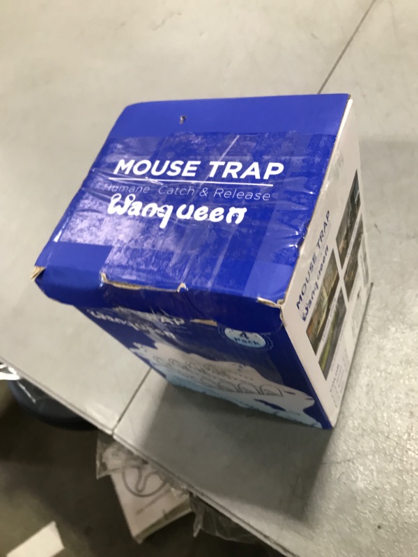 Photo 1 of 4 Pcs Humane Mouse Traps No Kill, Live Mouse Trap, Reusable Mice Trap Catch for House & Outdoors