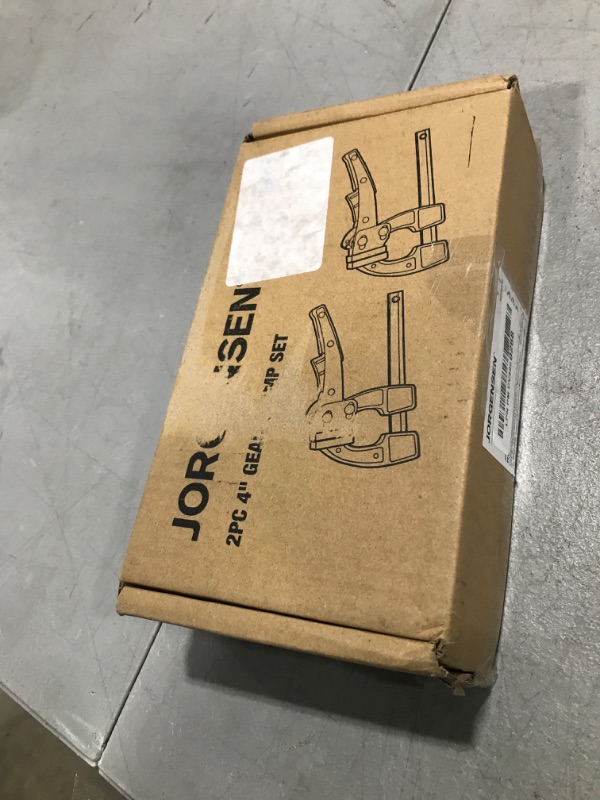 Photo 1 of Jorgensen 4-inch Bar Clamp Set, Bar Clamp for Woodworking, Quick Release Gear Clamp with 600 lbs Load Limit - 2 Pack