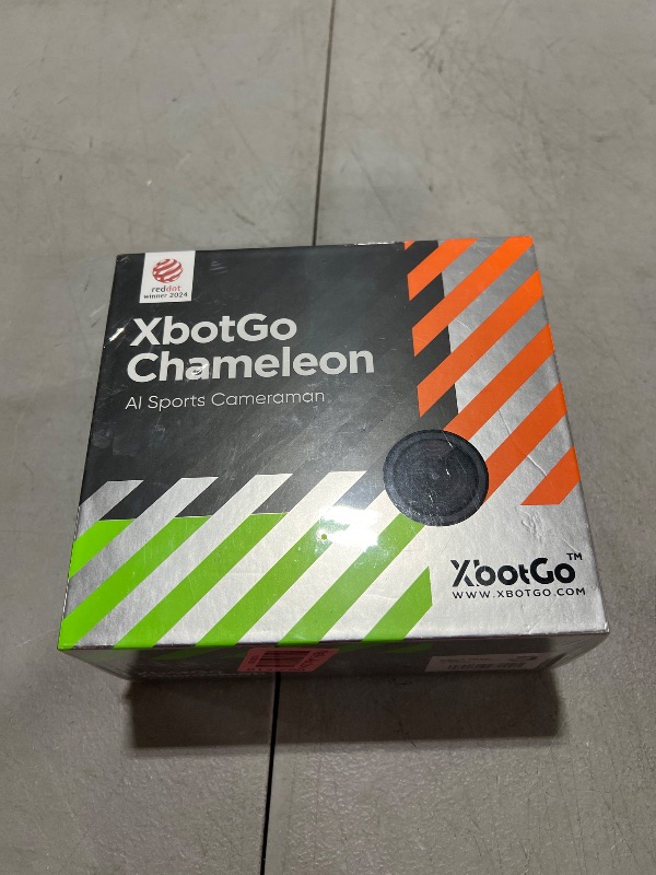 Photo 1 of XbotGo Chameleon AI Auto Sports Action Camera - 4K 60FPS Soccer Camera and Basketball Tracking Camera for Team Sports, Live Streaming, No Subscription, Works with iOS & Android (Pearl Grey)