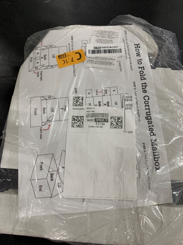 Photo 1 of Stockroom Plus 50 Pack White 4x3x2 Corrugated Shipping Boxes - Foldable Small Business Card Boxes for Packing, Wrapping, Moving, Mailing, and Storage