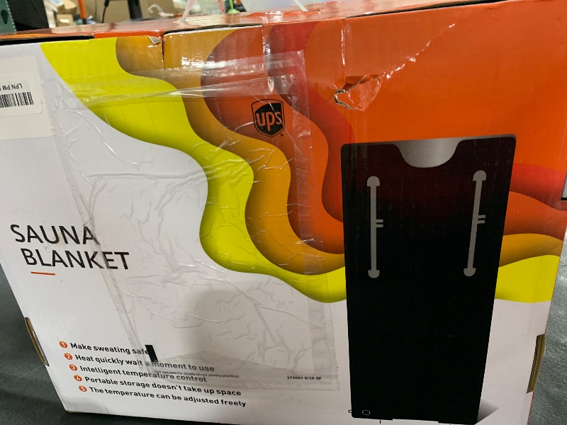 Photo 1 of UMIXGENE Infrared Sauna Blanket-Sauna Blanket for Home Use, Portable Design for Relaxation and Detoxification Highest 176?, 20-60 Minutes Timer, 6 ft x 2.65 ft?Black?