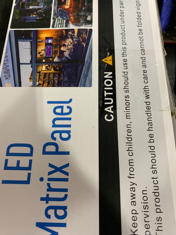 Photo 1 of Epoium Double Row 19''*8'' Programmable Led Sign, BLACK