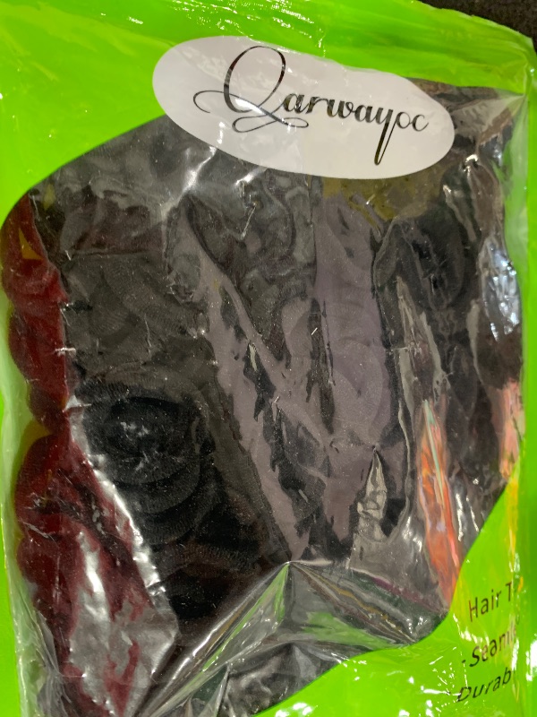 Photo 1 of Qarwayoc 300PCS Black Hair Ties - Infant Cotton Hair Ponytail Holders Baby Hair Bands, Soft and No Damage, 1.1 Inch in Diameter, Seamless Elastic, for Babies, Kids, Toddlers and Adults