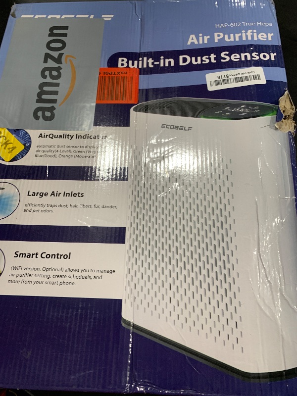 Photo 1 of Powerful Air Purifiers for Home Large Room Up to 1400 Ft² with Air Quality Monitor 20dB Sleep Mode, Air Purifier for Bedroom Office Living Room for Pets, Dust Smoke PoIIen Dander Smell HAP602