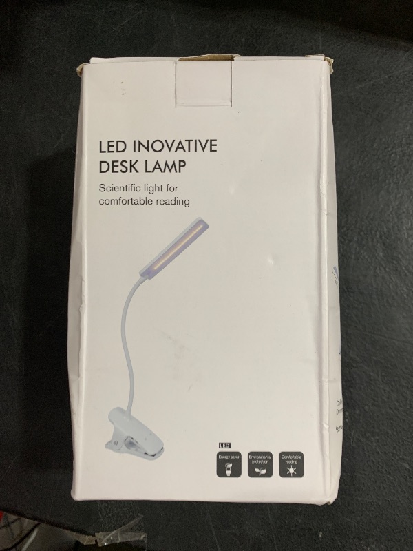 Photo 1 of deaunbr LED Reading Light with Clip USB Rechargeable Book Lights, Eye Protection 24 LEDs Flexible Neck Night Bed Lamp, Touch Control Portable Clamp Desk Lamps for Bed Headboard, Computers