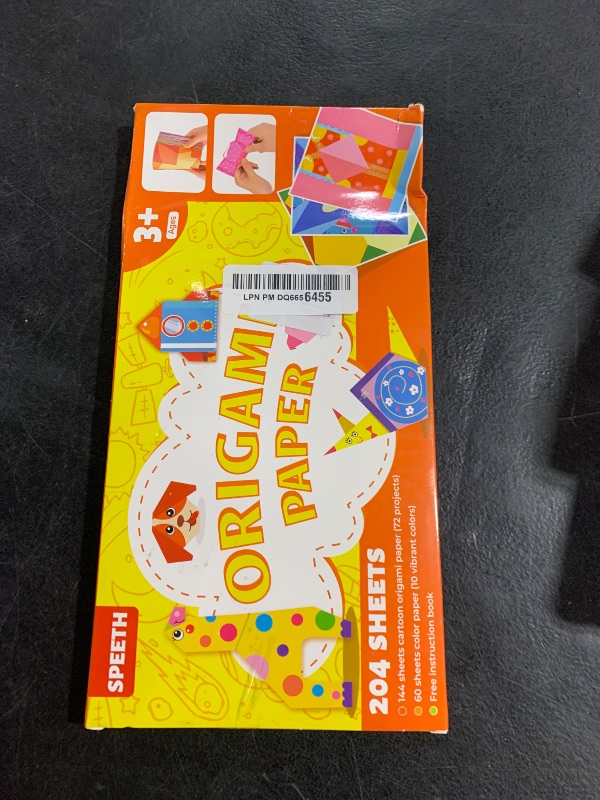 Photo 1 of Craft Origami Paper for Kids, 204 Sheets Colorful Folding Paper with 72 Patterns and Guiding Book Art Projects Kit for Girl Boy Teen Birthday Preschool Educationa