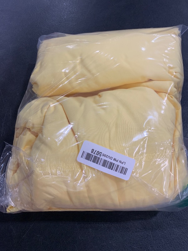 Photo 1 of Queen Size 4 Piece Sheet Set - Comfy Breathable & Cooling Bed Sheets Set - Hotel Luxury Bedding for Women, Men, Kids & Teens - Deep Pockets, Easy Secure Fit, Soft and Wrinkle Free - Oeko-Tex - Yellow