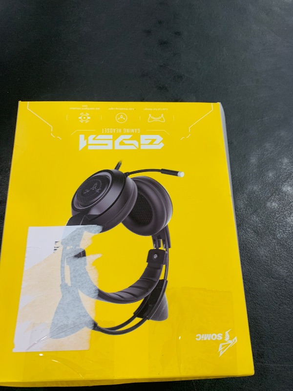 Photo 1 of SOMIC G951black Gaming Headset for PC, PS4, Laptop: 7.1 Virtual Surround Sound Detachable Cat Ear Headphones LED, USB, Lightweight Self-Adjusting Over Ear Headphones Black