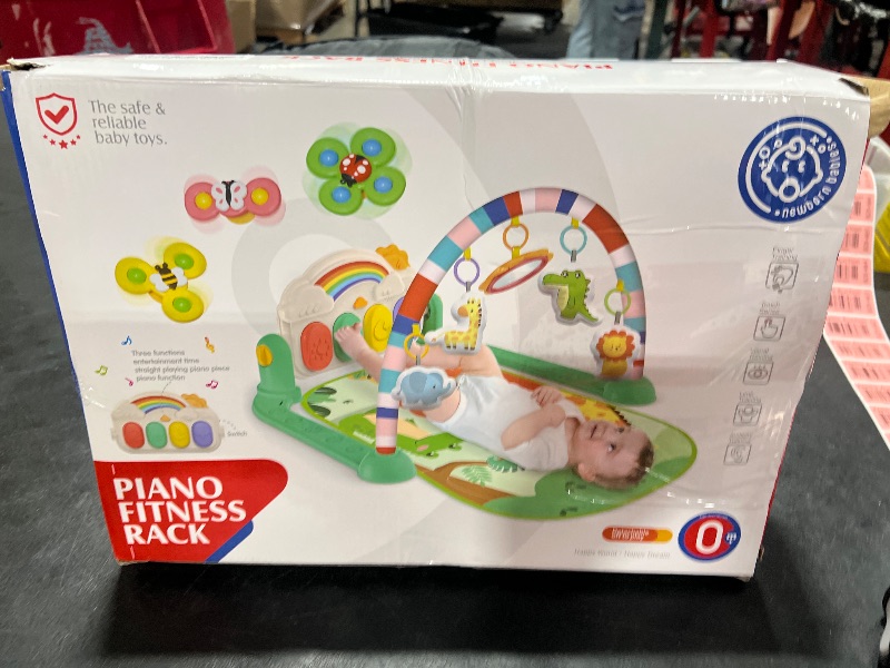 Photo 1 of Joryuek Baby Gyms Play Mats, Tummy Time Mat Toys, Infant Play Mat and Activity Gym, Baby Play Piano Gym Mat, Play Mats for Babies Newborns and Toddlers, Baby Activity Mat Toys 0-3-6-12 Months (Green)