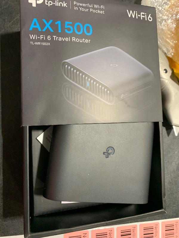 Photo 1 of TP-Link Ultra-Portable Wi-Fi 6 AX1500 Travel Router TL-WR1502X | Easy Public WiFi Sharing | Hotel/RV/Travel Approved | Phone WiFi Tether | USB C Powered | Multi-Mode | Tether App | Durable Design