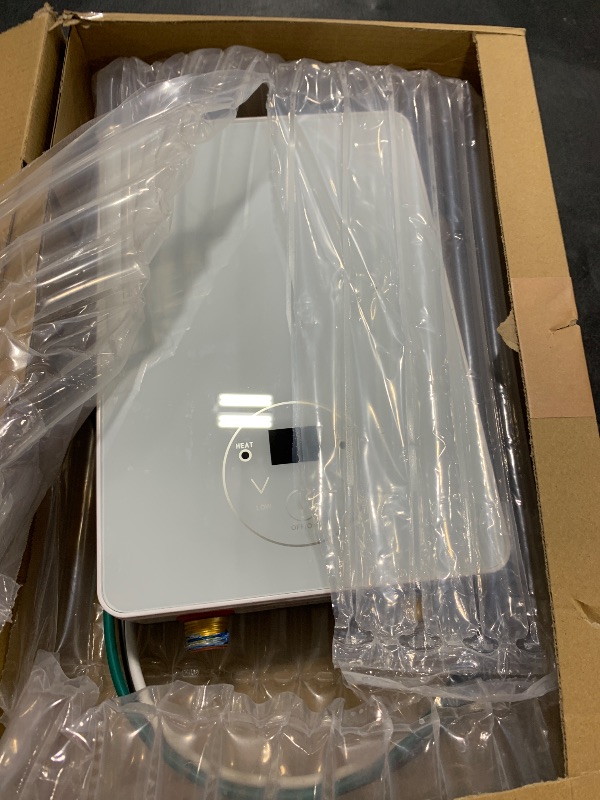 Photo 1 of Antuony 110V Tankless Electric Water Heater,4500W Under Sink On Demand Instant Hot Water Heater,LCD Touch Screen tankless Water Heater (White)