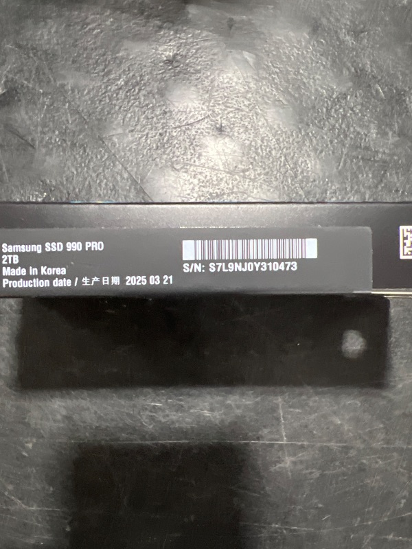 Photo 1 of SAMSUNG 990 PRO SSD NVMe M.2 PCIe Gen4, M.2 2280 Internal Solid State Hard Drive, Seq. Read Speeds Up to 7,450 MB/s for High End Computing, Gaming, and Heavy Duty Workstations, MZ-V9P2T0B/AM