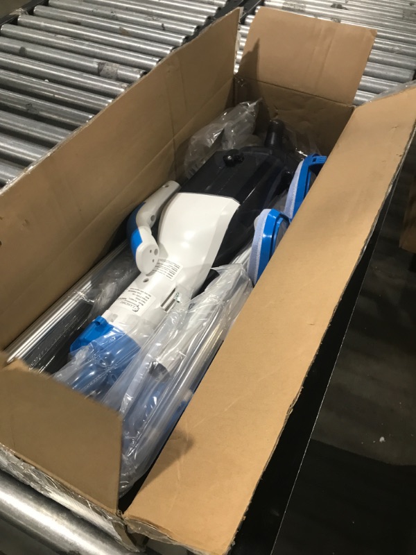 Photo 1 of Cordless Pool Vacuum for Above Ground Pool with 60" Telescopic Pole, Rechargeable Handheld Pool Cleaner, 1H Run Time, 18 GPM Powerful Suction for Sand, Silt & Leaves in Inground Pools, Hot Tub and Spa