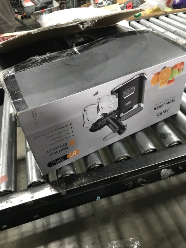 Photo 1 of Aeitto Cold Press Juicer Machines, 3.6 Inch Wide Chute, Large Capacity, High Juice Yield, 2 Masticating Juicer Modes, Easy to Clean Slow Juicer for Vegetable and Fruit, Silver