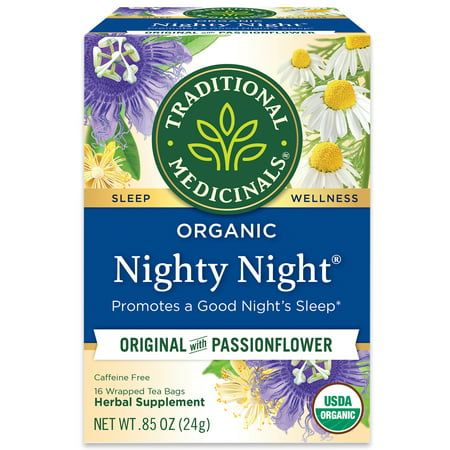 Photo 1 of (6 Pack) Traditional Medicinals Organic Nighty Night Herbal Tea 16 Tea Bags