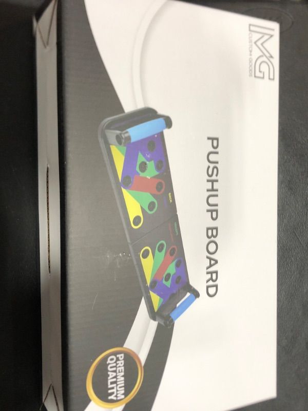 Photo 1 of MG Push up Board with 5 Resistance Bands & Jump Rope – Portable Home Gym Equipment for Full Body Workout, Strength Training, Exercise and Fitness – With a Giftable Box & Workout Manual