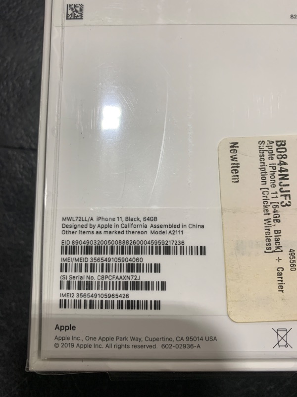 Photo 5 of Apple iPhone 11 [64GB, Black] + Carrier Subscription [Cricket Wireless]