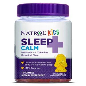 Photo 1 of   BB 03-2025  Natrol Kids Sleep + Calm, Strawberry - 60 Gummies