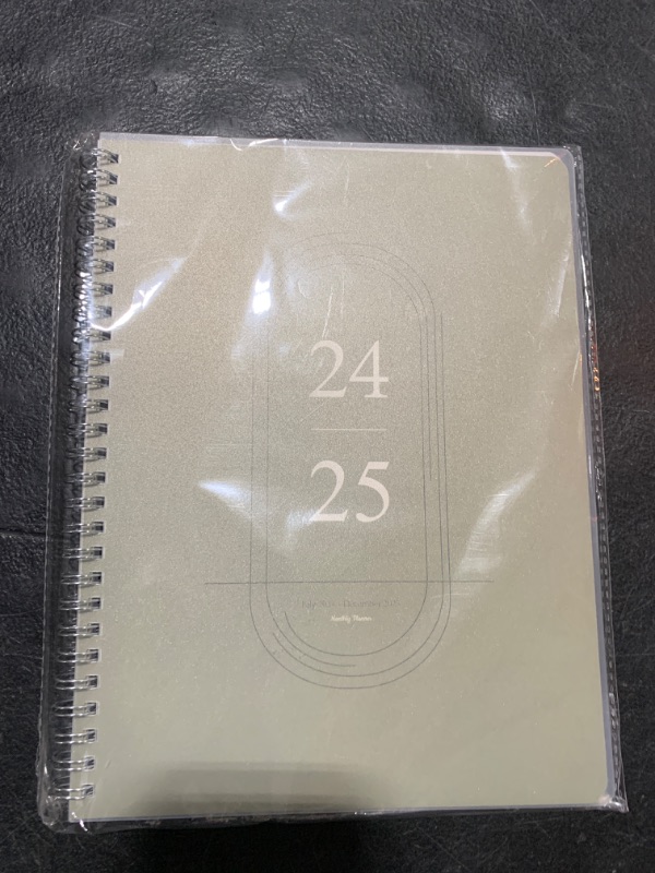 Photo 1 of Monthly Planner Jan 2024 - Dec 2025,Simple Calendar Planner Notebook 7" x 9" Soft PVC Cover Spiral Binding With Goals To Do List, Easy Organize Your Schedules