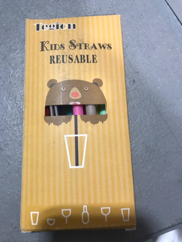 Photo 1 of Tegion Mini Short Pinch Test Passed 5.5" Replacement Reusable Toddlers& Kids&Baby Silicone Small Straws for The First Years Take & Toss Spill Proof Straw Cup-Safe Fun for Baby Teething Chewing