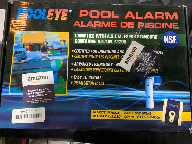 Photo 2 of PoolEye Immersion Mountable Pool Alarm Compatible with Inground & Aboveground Pools ASTM-Compliant, Water Motion Sensor Advanced Technology Dual Protection, Poolside and In-Home Sirens, Multicolor