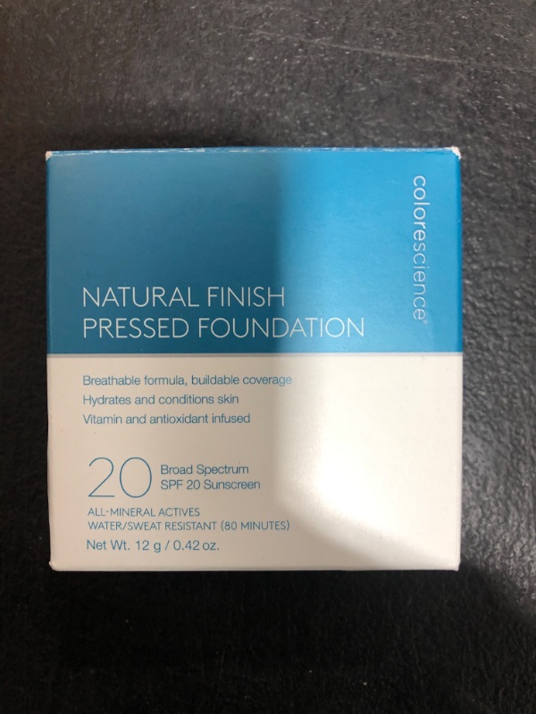 Photo 2 of Colorescience Natural Finish Pressed Foundation SPF 20, Medium Sand, 0.42 Ounce