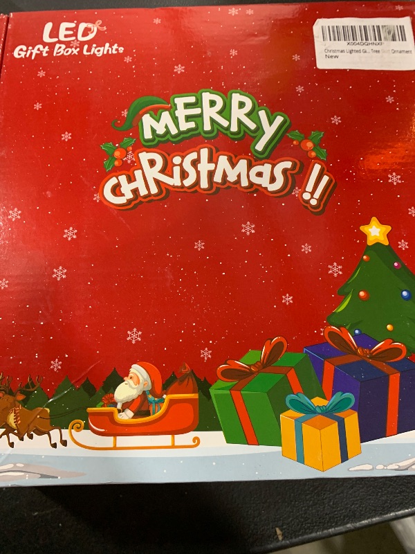 Photo 1 of Christmas Lighted Gift Boxes,75 LEDs Pre-lit Light up Xmas Present Boxes Battery Operated Christmas Decorations Front Porch,Outdoor Christmas Lawn Decorations Yard