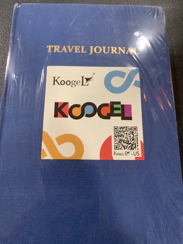 Photo 2 of Koogel Travel Journal Notebook, 5.7" x 8.5" Blue Guided Notebook for Travelers Plan Ruled Hardcover Travel Diary 112 Sheets/224 Pages 80gsm