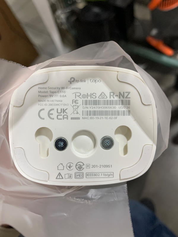 Photo 1 of TP-Link Tapo 2K Security Camera for Baby Monitor, Dog Camera w/Motion Detection, 2-Way Audio, Night Vision, Cloud & SD Card Storage (Up to 256 GB), Works w/Alexa & Google Home, 2-Pack (Tapo C110P2)