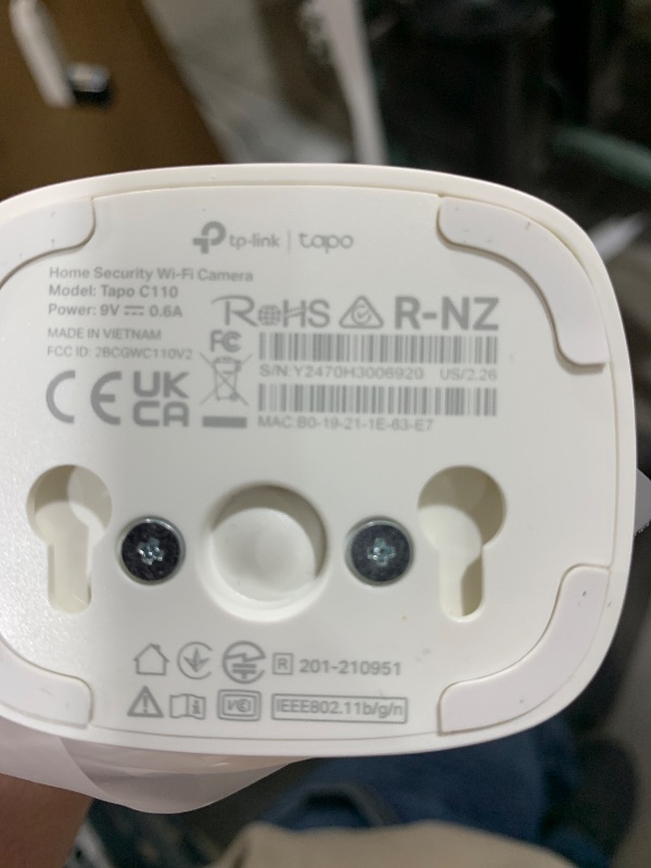 Photo 1 of TP-Link Tapo 2K Security Camera for Baby Monitor, Dog Camera w/Motion Detection, 2-Way Audio, Night Vision, Cloud & SD Card Storage (Up to 256 GB), Works w/Alexa & Google Home, 2-Pack (Tapo C110P2)