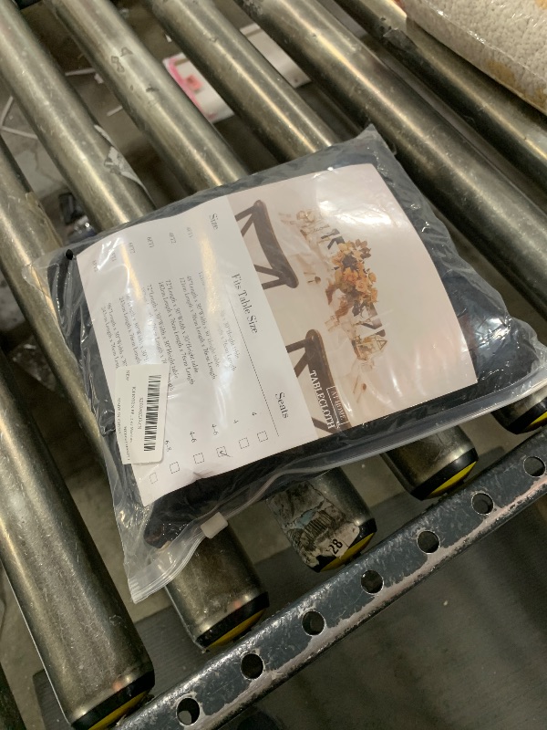 Photo 1 of Heochy 1 Pc 6FT Table Cloth for Rectangle Table - Black Tablecloth Rectangular Fitted Stretch Spandex Table Covers 6 ft for Birthday, Cocktail, Wedding, Banquet Spring Outdoor Party