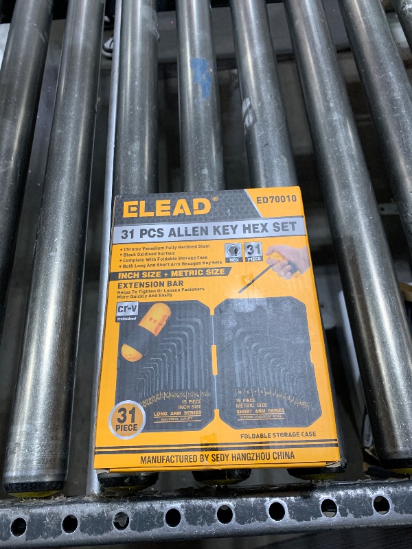 Photo 1 of ELEAD 31-Piece Hex Key Set - Allen Wrench Set, SAE and Metric Allen Keys MM(0.7mm-10mm) 
