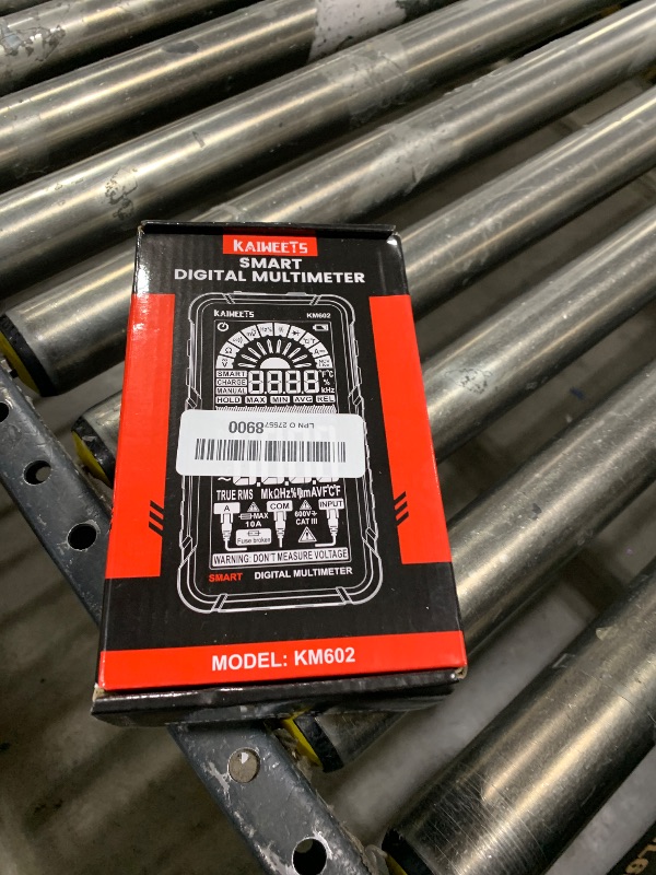 Photo 1 of KAIWEETS Smart Multimeter Rechargeable Electrical Tester with Auto Ranging Digital Voltmeter Measures Voltage Current Resistance Continuity Capacitance Temperature Frequency NCV 6000 Counts TRMS